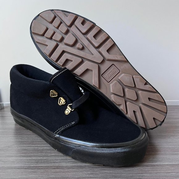 Vans Vault OG Chukka Sierra LX Black Suede Skate Shoes Men's - Picture 3 of 12